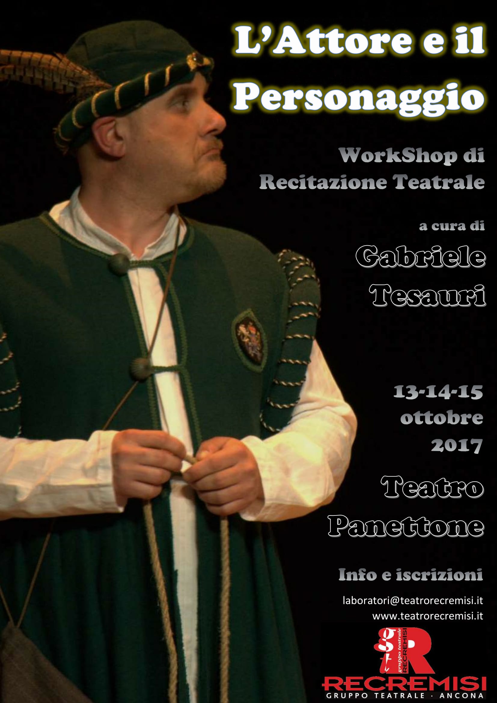 Workshop di recitazione teatrale con Gabriele Tesauri