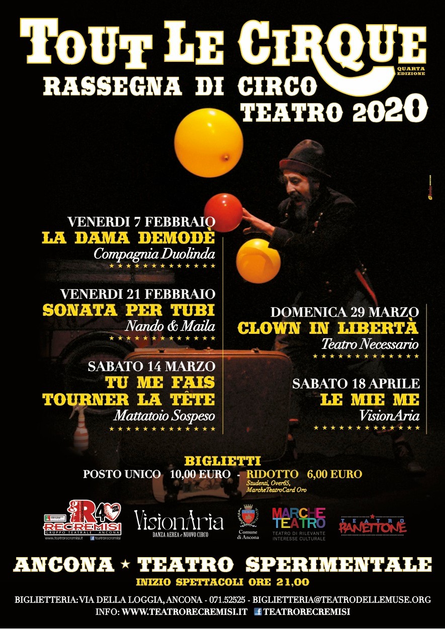 Tout Le CirQue 2020 – Rassegna di Circo Teatro